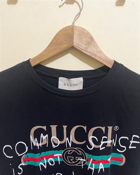 gucci common sense tee black|gucci t-shirt authenticity check.